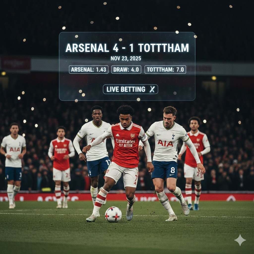 Arsenal Vs Tottenham: Live Betting Ultimate Guide