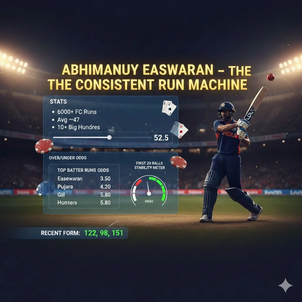 Abhimanyu Easwaran: India’s Silent Warrior Every Smart Bettor Follows