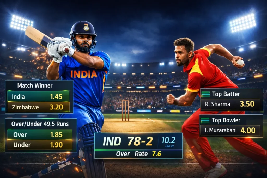 Zimbabwe National Cricket Team vs India National Cricket Team Timeline