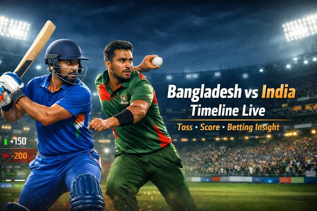 Bangladesh National Cricket Team vs India National Cricket Team Timeline Live – Match Story, Toss, Score & Betting Insight