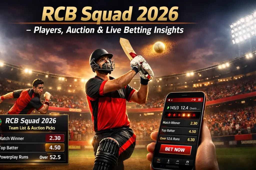RCB Squad 2026 Team List – Players, Auction Strategy, WPL Squad & Betting Insights