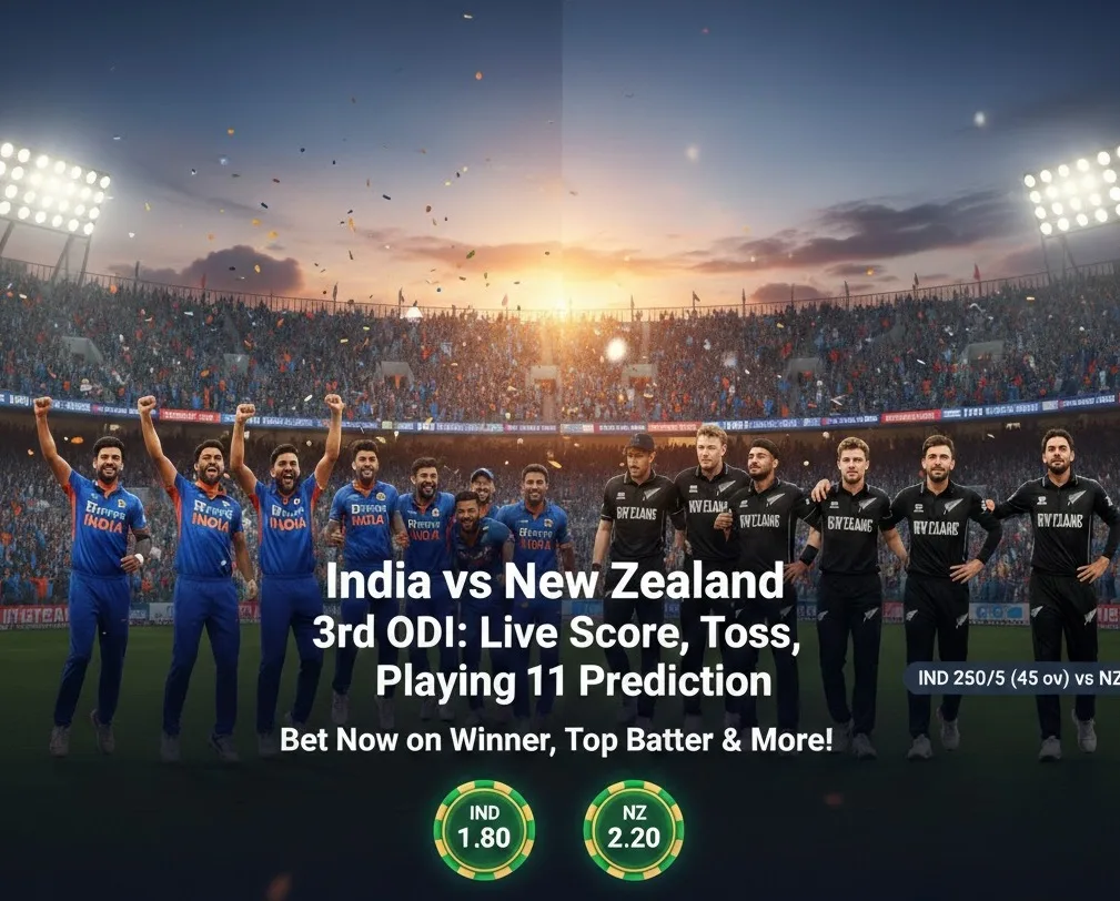 IND vs NZ 3rd ODI 2026: India vs New Zealand Match Preview & Live Updates