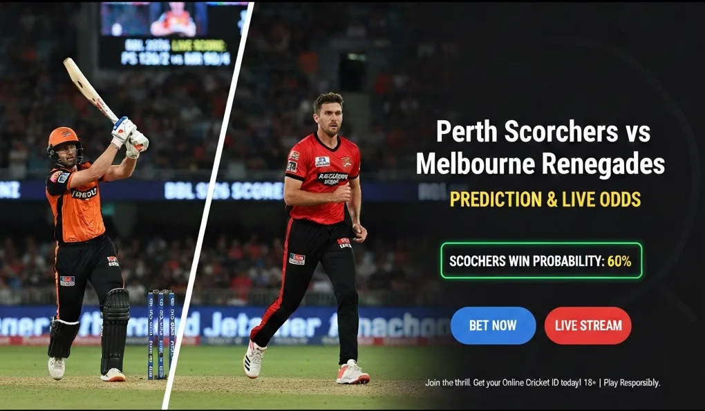 Perth Scorchers vs Melbourne Renegades BBL: Live Score & Preview